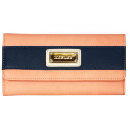 Henley Ladies Mara Purse - Peach/Cream/Blue